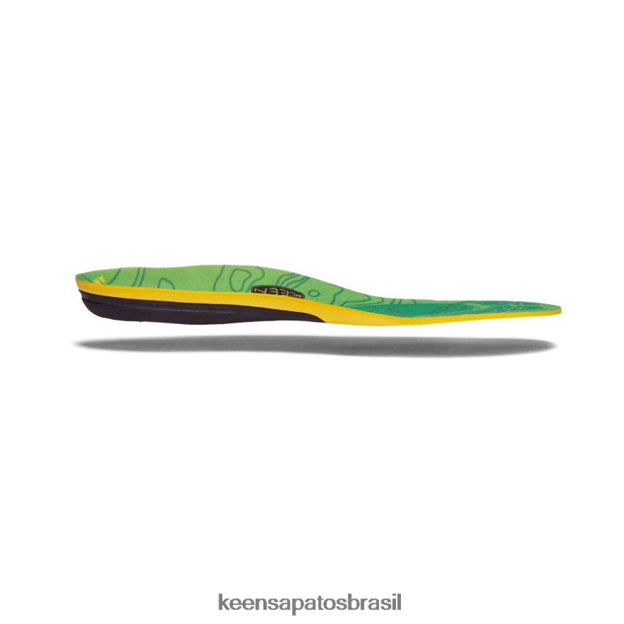 KEEN acessórios J8VDXX273 verde palmilha de arco baixo k-30 para exterior homens