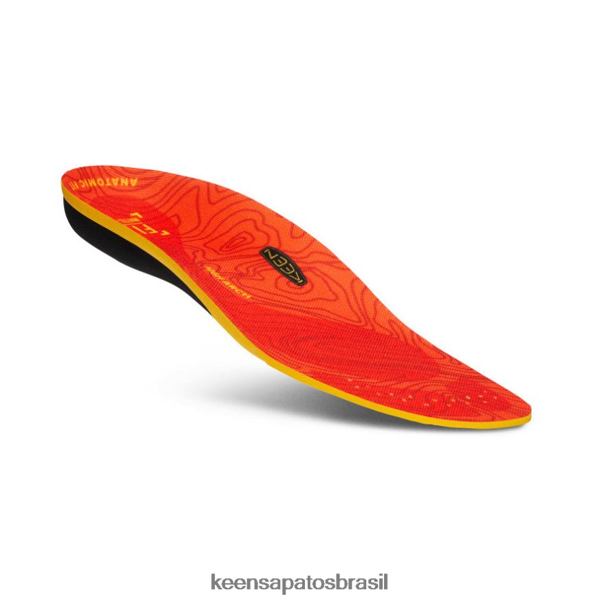 KEEN acessórios J8VDXX274 vermelho palmilha de arco alto k-30 para exterior homens