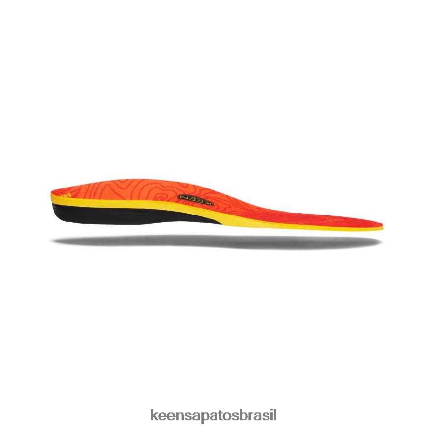 KEEN acessórios J8VDXX274 vermelho palmilha de arco alto k-30 para exterior homens