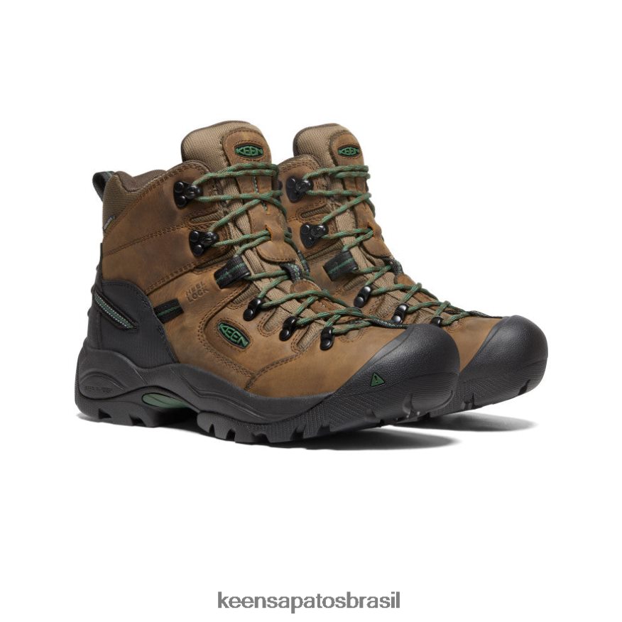 KEEN calçados J8VDXX135 cascata de pastagens marrons/mais verdes energia de Pittsburgh 6
