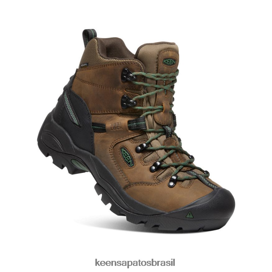 KEEN calçados J8VDXX135 cascata de pastagens marrons/mais verdes energia de Pittsburgh 6