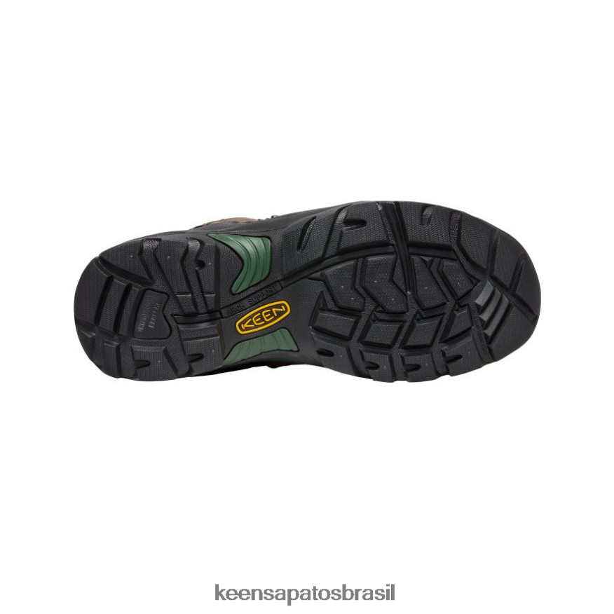 KEEN calçados J8VDXX135 cascata de pastagens marrons/mais verdes energia de Pittsburgh 6