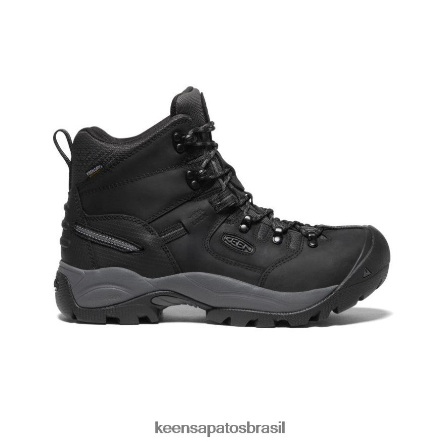 KEEN calçados J8VDXX137 ferro preto/forjado energia de Pittsburgh 6" homens