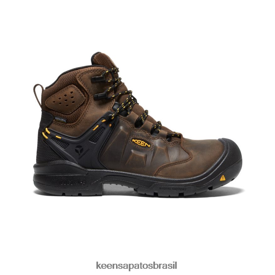 KEEN calçados J8VDXX174 terra escura/preta dover 6" homens