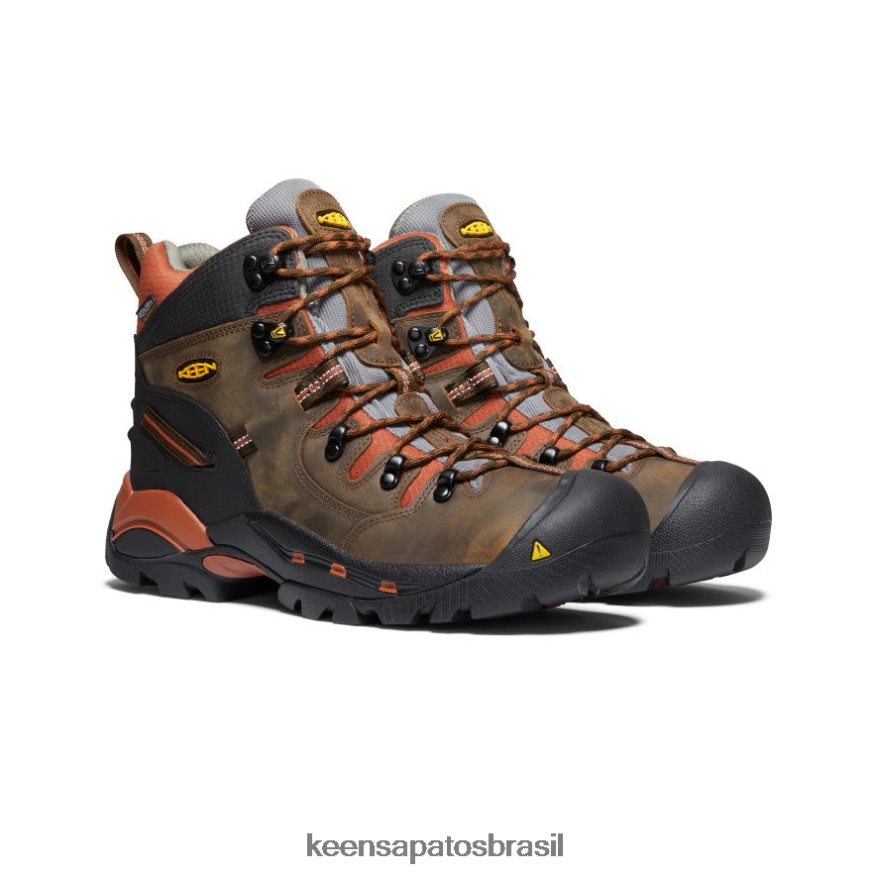 KEEN calçados J8VDXX176 marrom cascata/marrom bombaim Pittsburgh 6