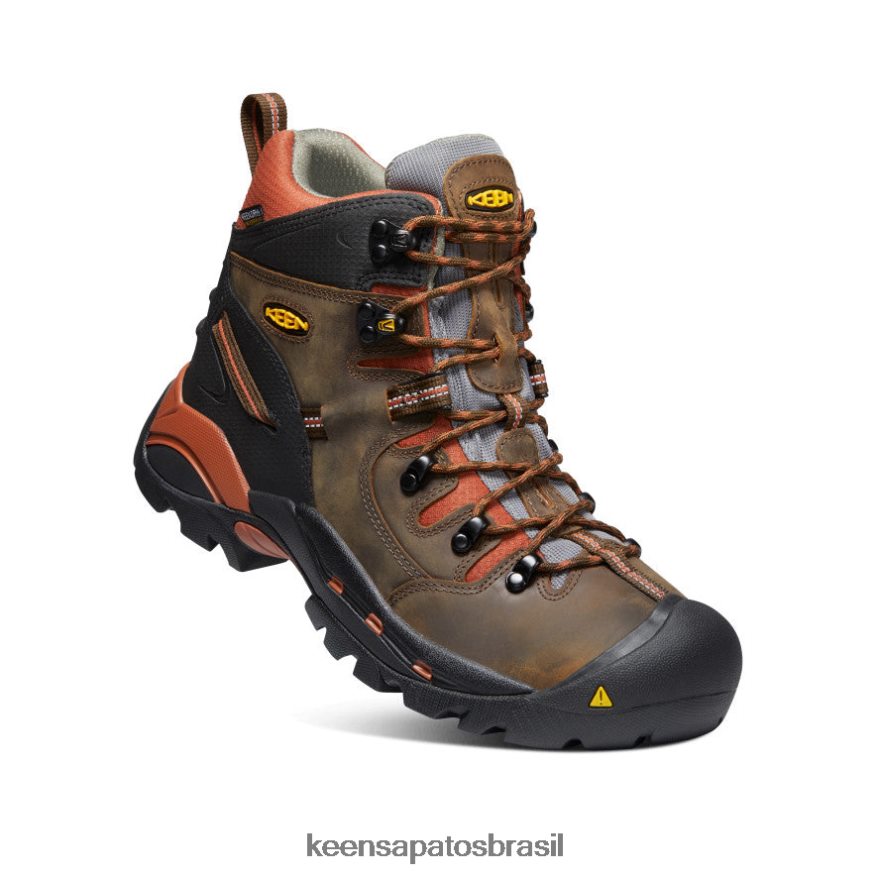 KEEN calçados J8VDXX176 marrom cascata/marrom bombaim Pittsburgh 6