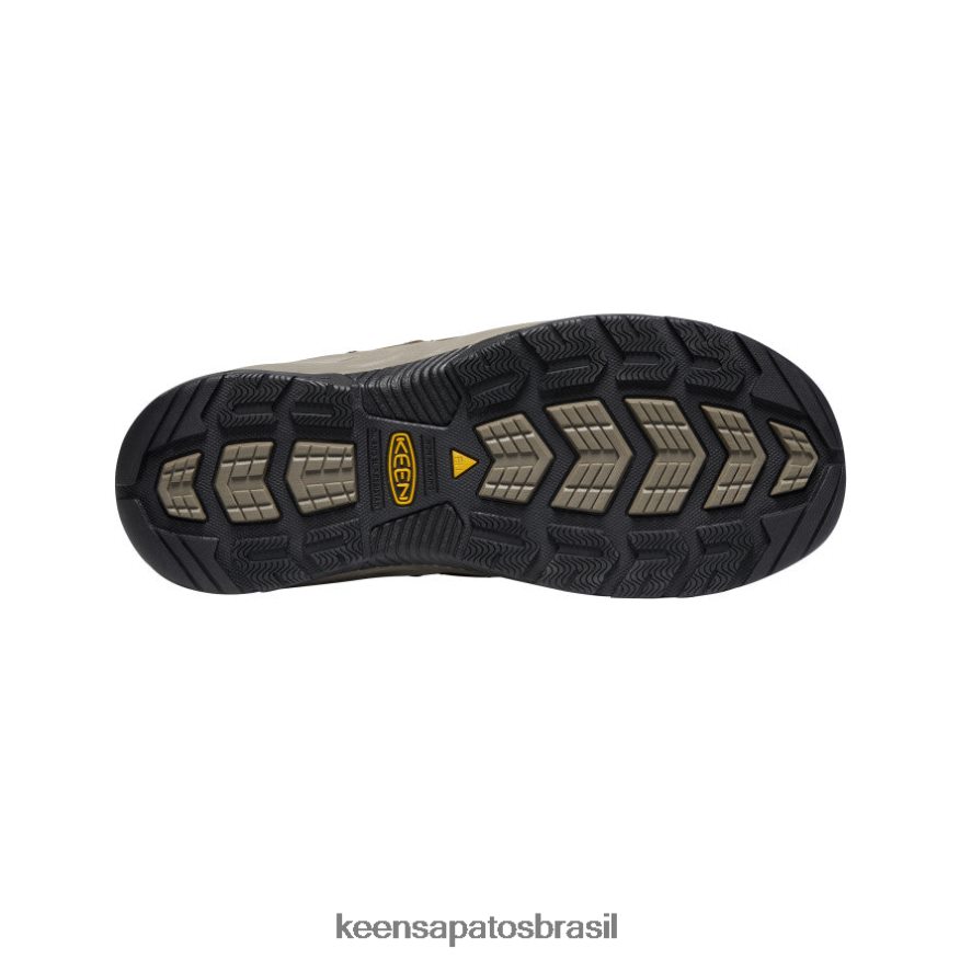 KEEN calçados J8VDXX185 cascata marrom/haste dourada bota flint ii (biqueira de aço) homens