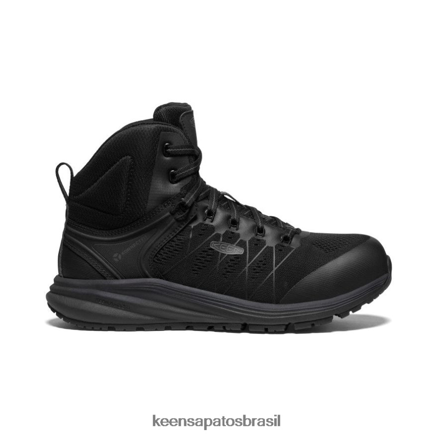 KEEN calçados J8VDXX38 Corvo Preto vista energy mid int met (biqueira de fibra de carbono) homens