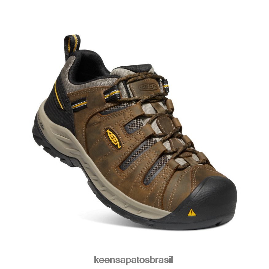KEEN calçados J8VDXX180 cascata marrom/haste dourada pederneira ii (dedo mole) homens