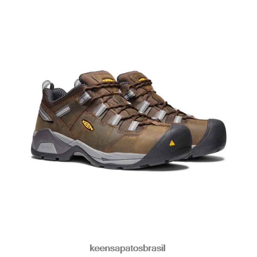KEEN calçados J8VDXX201 cascata marrom/gárgula detroit xt esd (biqueira de aço) homens