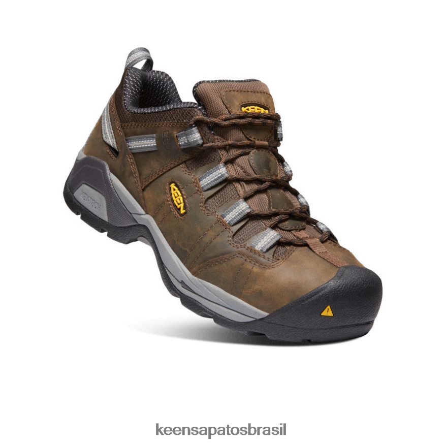 KEEN calçados J8VDXX201 cascata marrom/gárgula detroit xt esd (biqueira de aço) homens