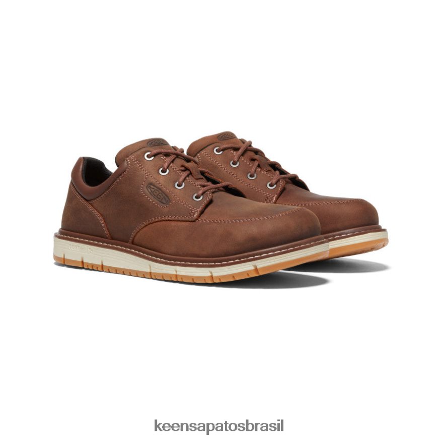 KEEN calçados J8VDXX298 pão de gengibre/esbranquiçado San Jose Oxford (biqueira de alumínio) homens