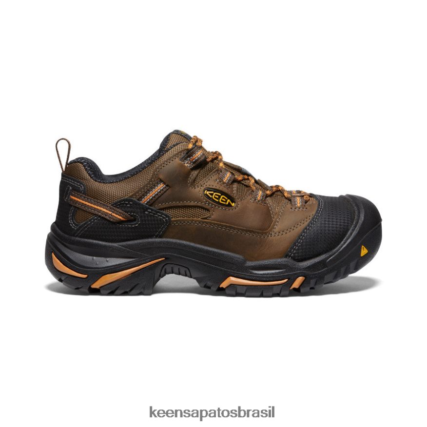 KEEN calçados J8VDXX349 cascata/ocre laranja Braddock baixo (dedo macio) homens