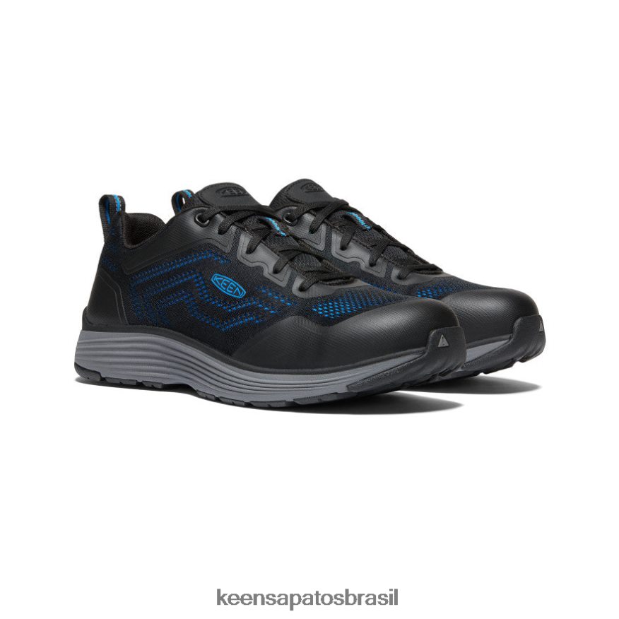 KEEN calçados J8VDXX59 azul brilhante/preto sparta 2 (biqueira de alumínio) homens