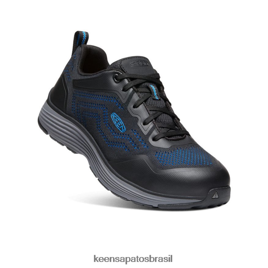 KEEN calçados J8VDXX59 azul brilhante/preto sparta 2 (biqueira de alumínio) homens