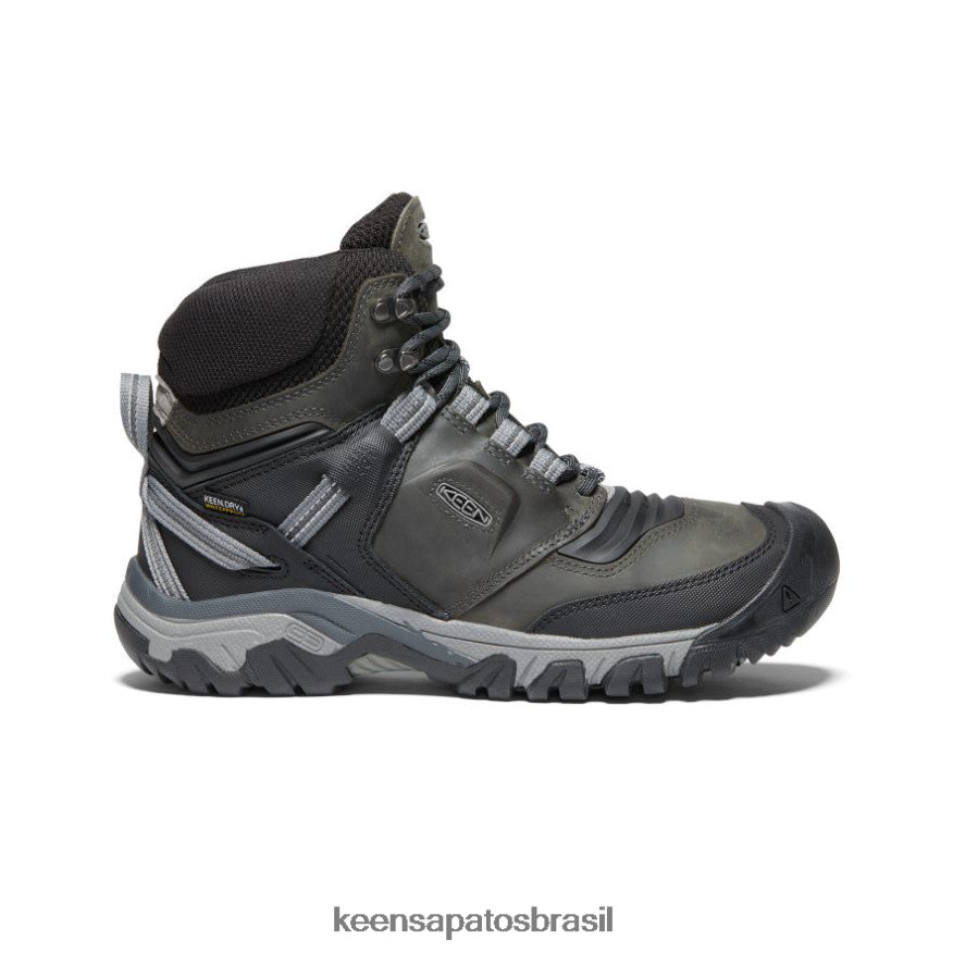 KEEN calçados J8VDXX141 ímã/preto bota impermeável ridge flex homens