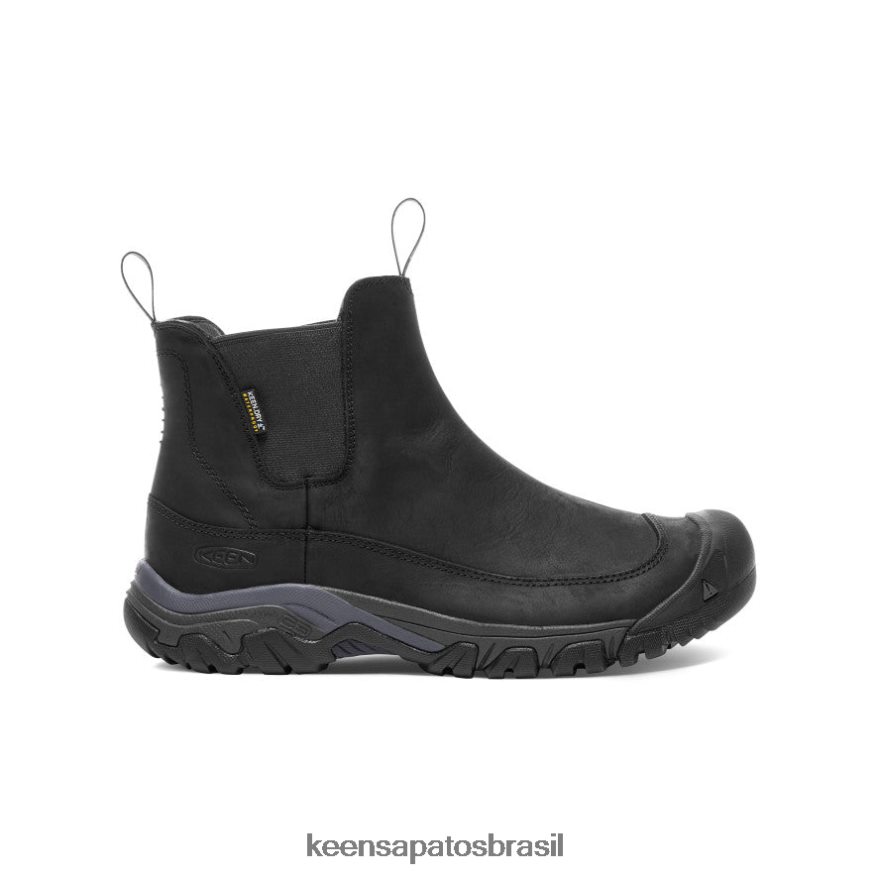 KEEN calçados J8VDXX145 Corvo Preto bota impermeável de ancoragem iii homens