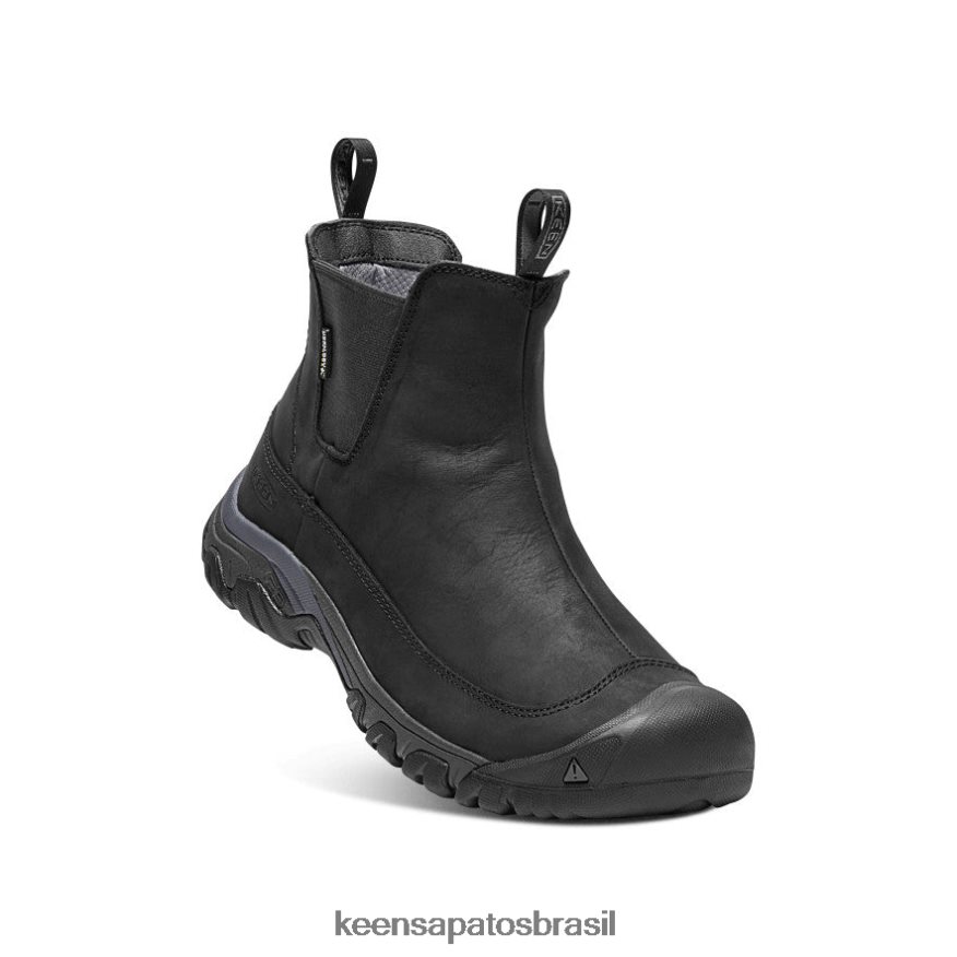 KEEN calçados J8VDXX145 Corvo Preto bota impermeável de ancoragem iii homens