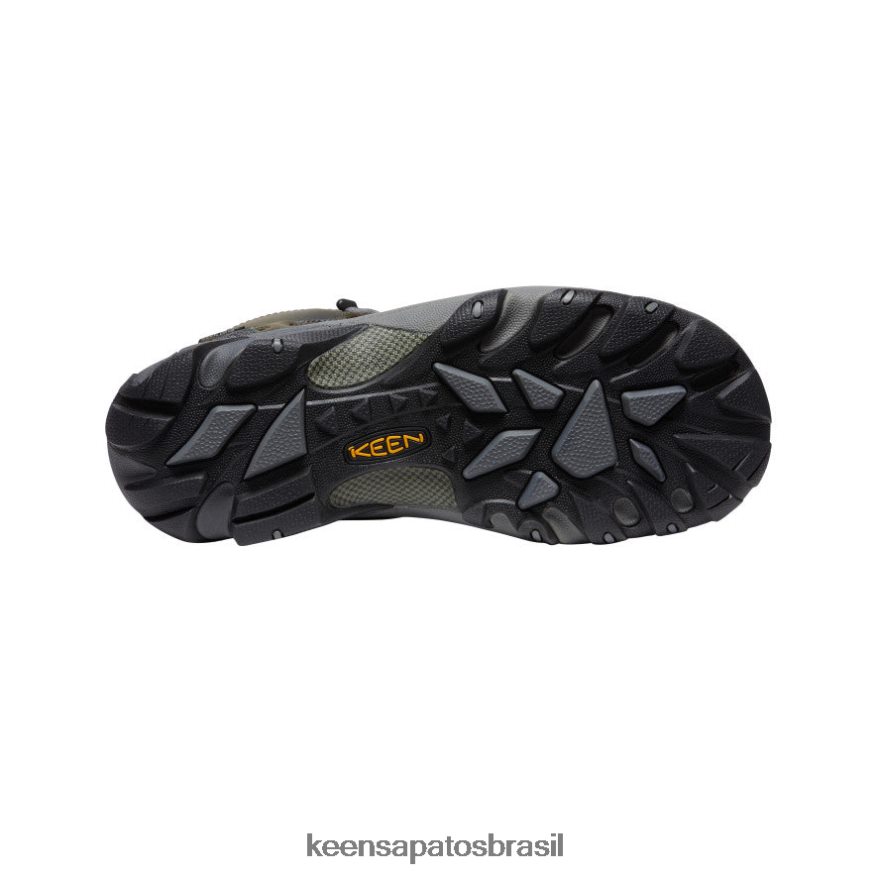 KEEN calçados J8VDXX152 cinza aço/ímã bota caminhada impermeável targhee ii mid homens