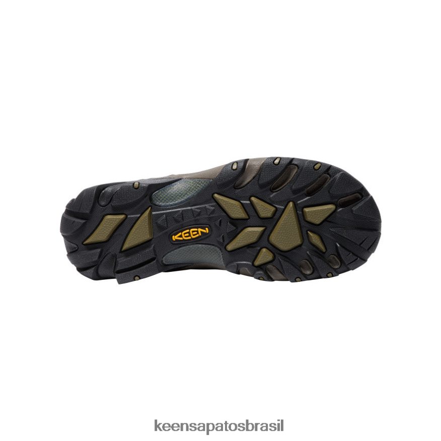 KEEN calçados J8VDXX156 cantina/azeitona escura bota caminhada impermeável targhee ii mid homens