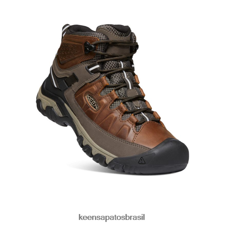 KEEN calçados J8VDXX226 castanha/cobertura morta targhee iii impermeável médio homens
