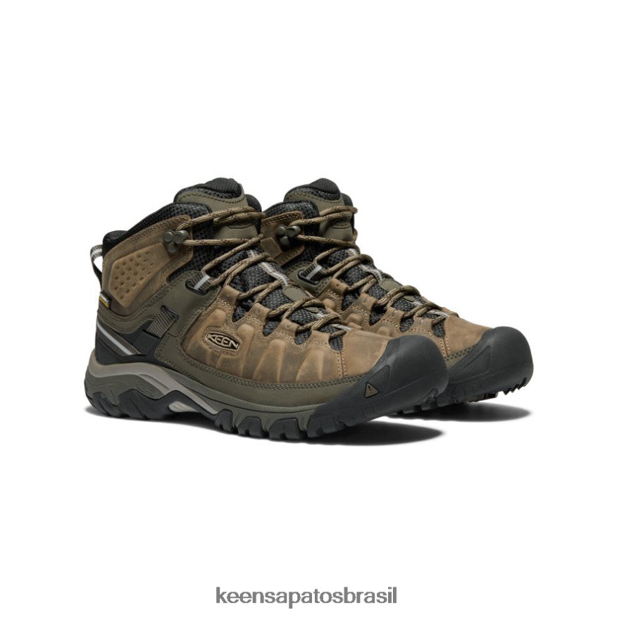 KEEN calçados J8VDXX229 corda elástica/preta targhee iii impermeável médio homens