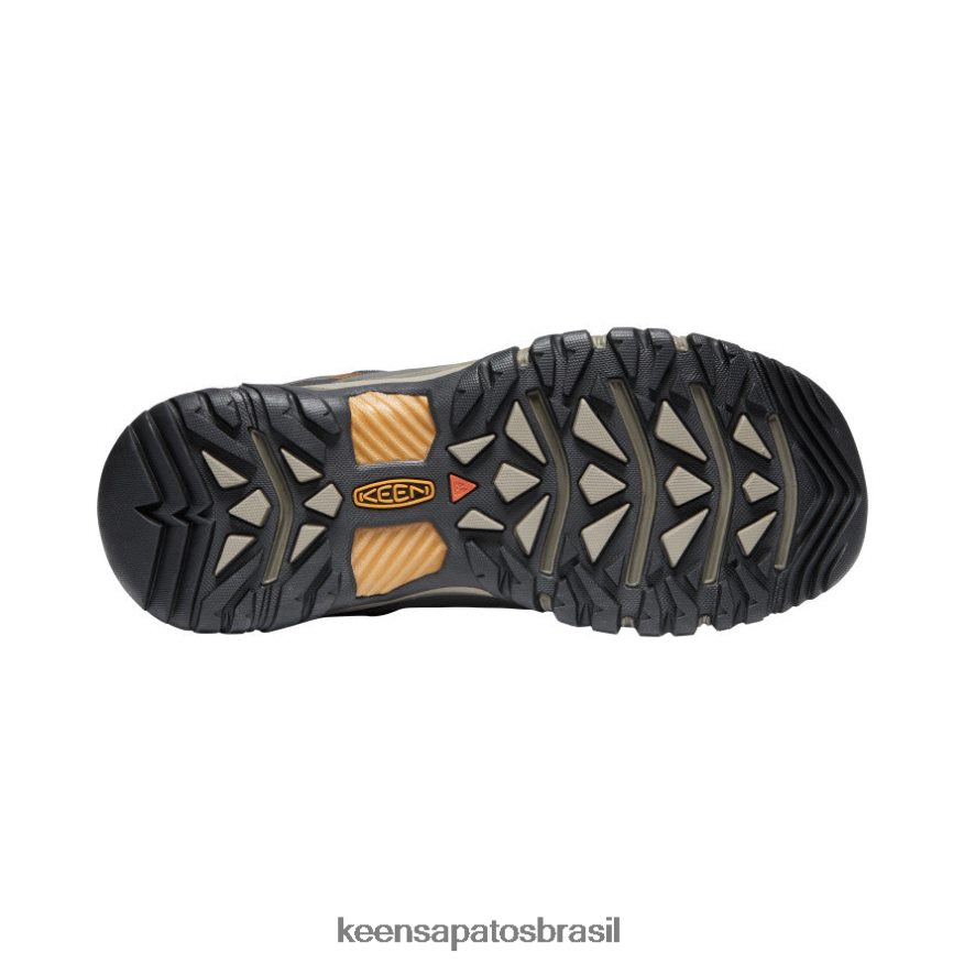 KEEN calçados J8VDXX246 azeitona preta/castanho dourado targhee iii impermeável médio largo homens