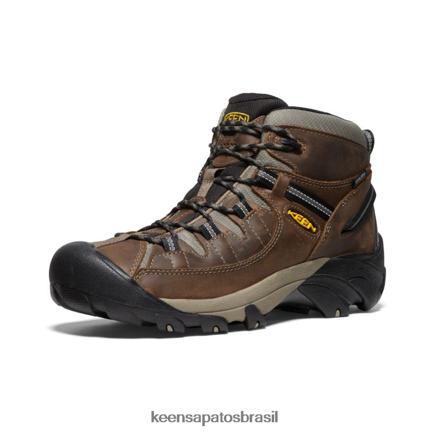 KEEN calçados J8VDXX248 shitake/tigrado targhee ii impermeável médio largo homens