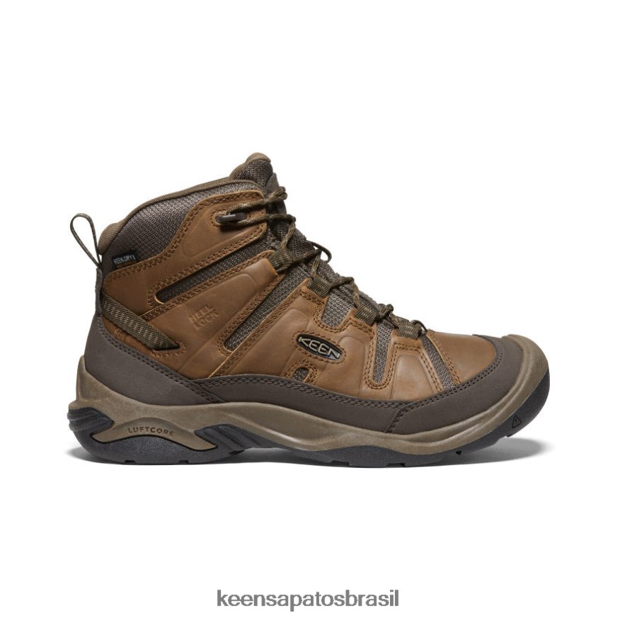 KEEN calçados J8VDXX257 bisonte/tigrado bota impermeável circadia larga homens