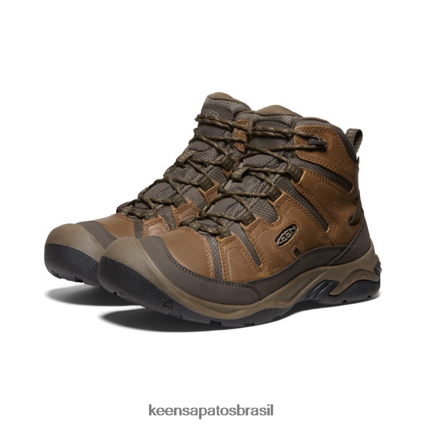 KEEN calçados J8VDXX257 bisonte/tigrado bota impermeável circadia larga homens