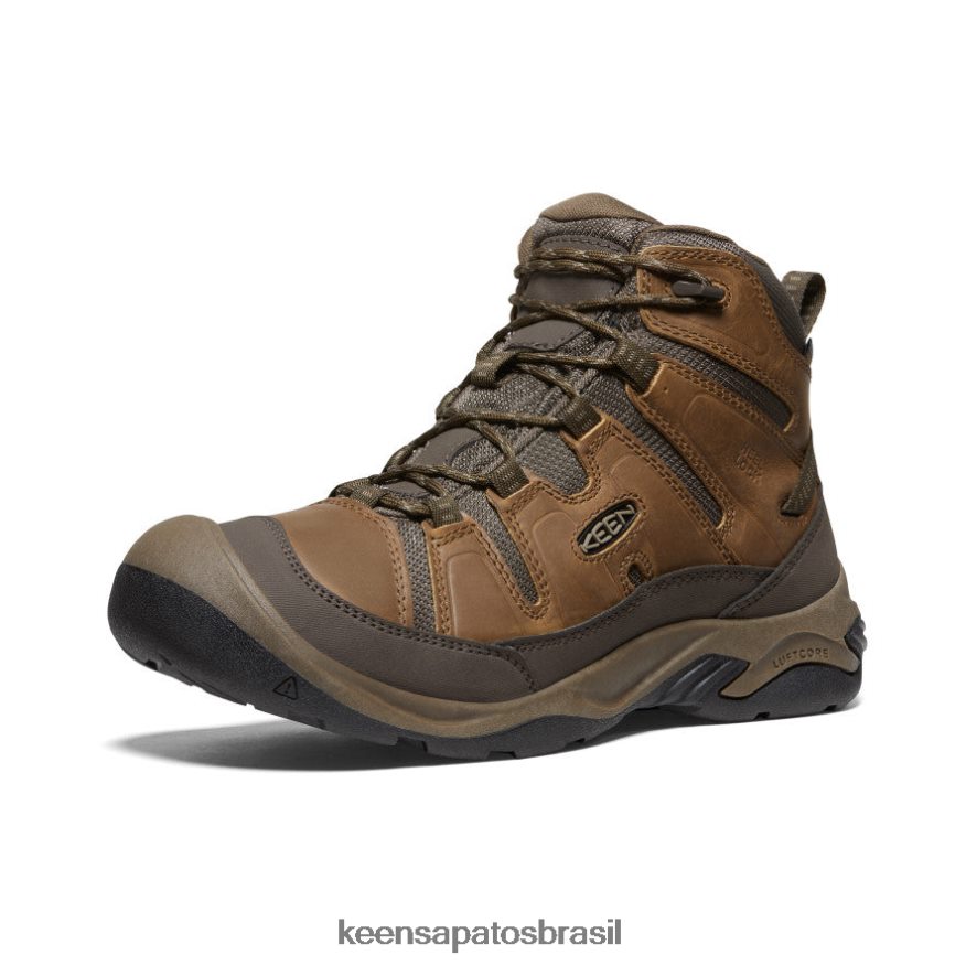 KEEN calçados J8VDXX257 bisonte/tigrado bota impermeável circadia larga homens