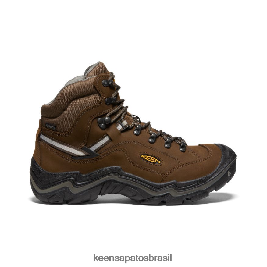KEEN calçados J8VDXX345 cascata marrom/gárgula bota impermeável durand ii larga homens