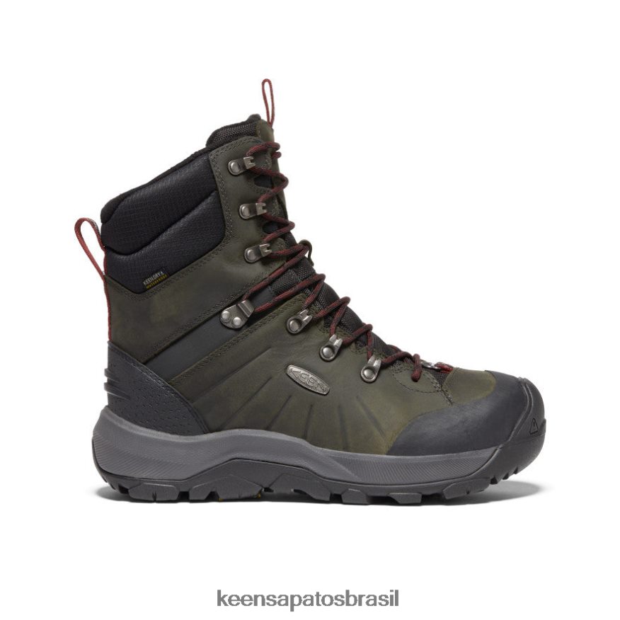 KEEN calçados J8VDXX374 ímã/tapete vermelho bota polar alta revel iv homens