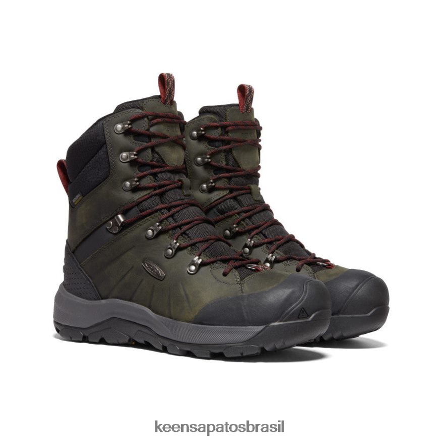 KEEN calçados J8VDXX374 ímã/tapete vermelho bota polar alta revel iv homens