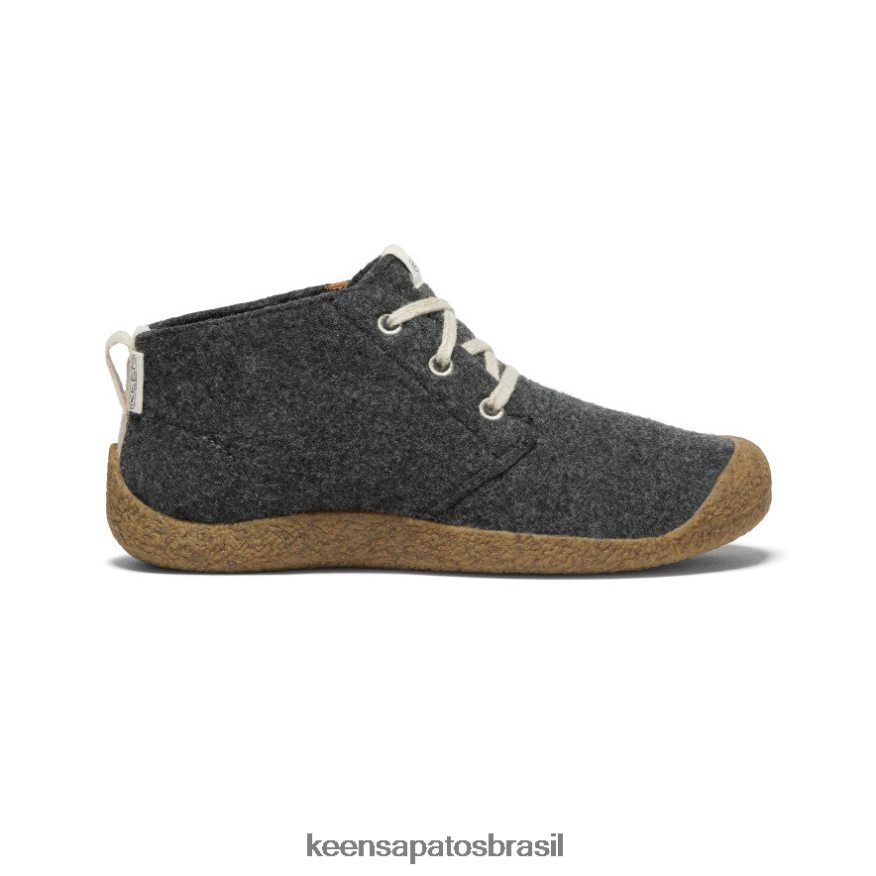 KEEN calçados J8VDXX393 feltro/bétula cinza carvão bota mosey chukka homens