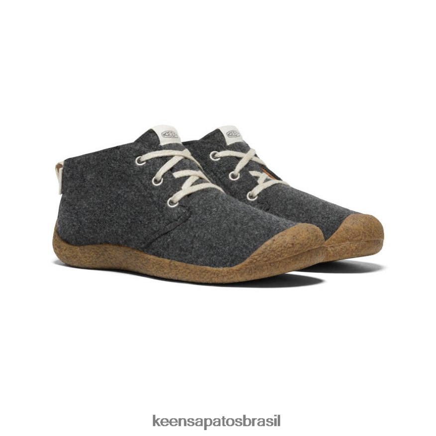 KEEN calçados J8VDXX393 feltro/bétula cinza carvão bota mosey chukka homens