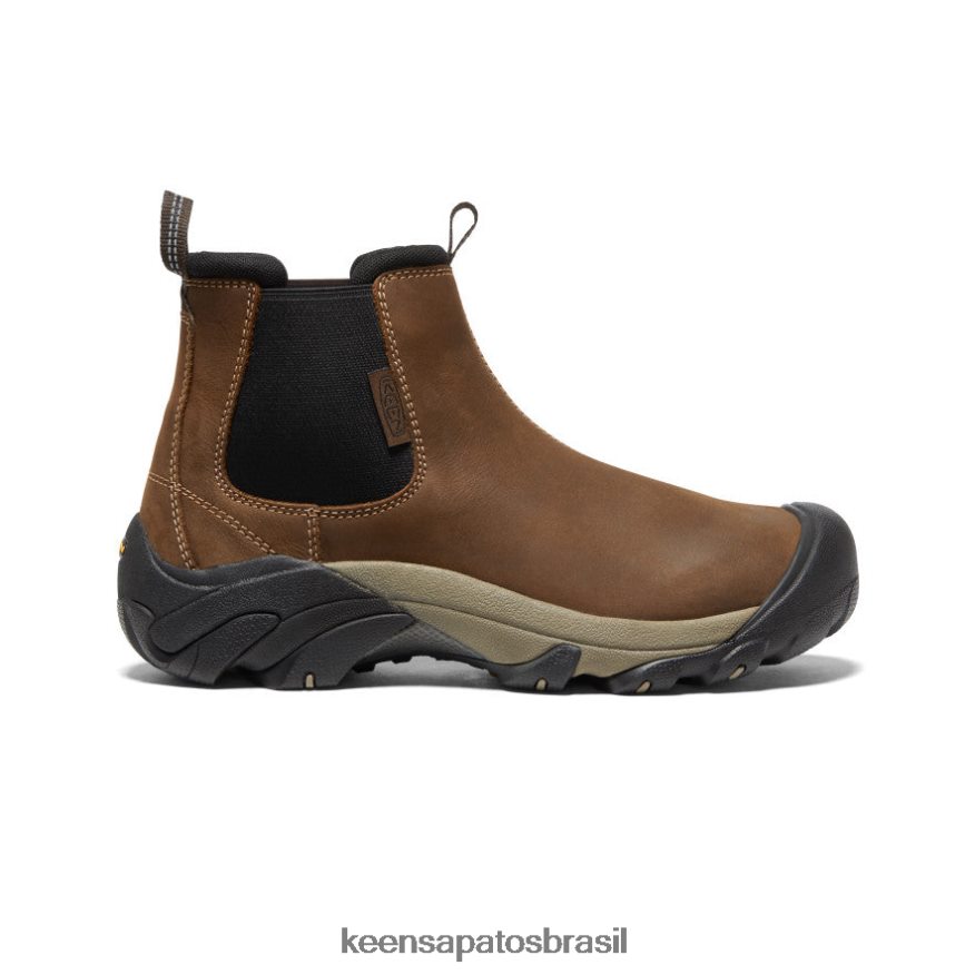 KEEN calçados J8VDXX394 vegetais marrom/preto targhee ii chelsea homens