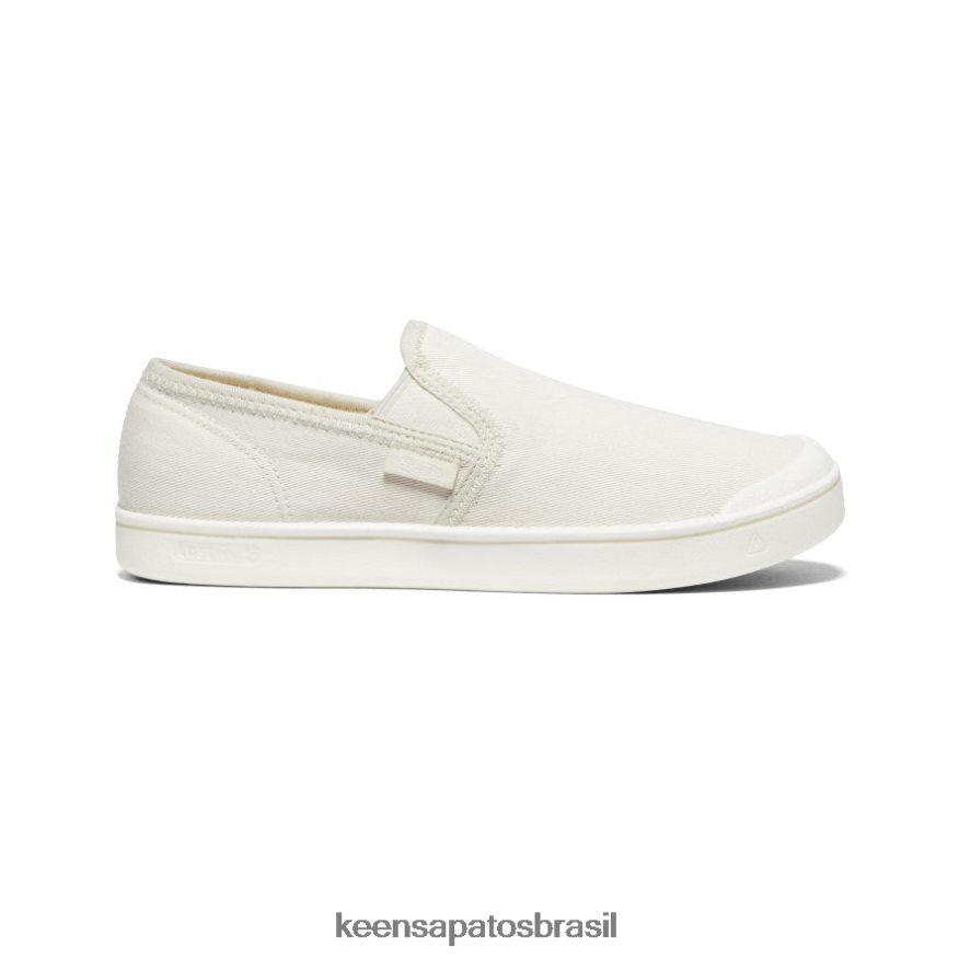 KEEN calçados J8VDXX371 tela natural/branco estrela Eldon slip-on homens
