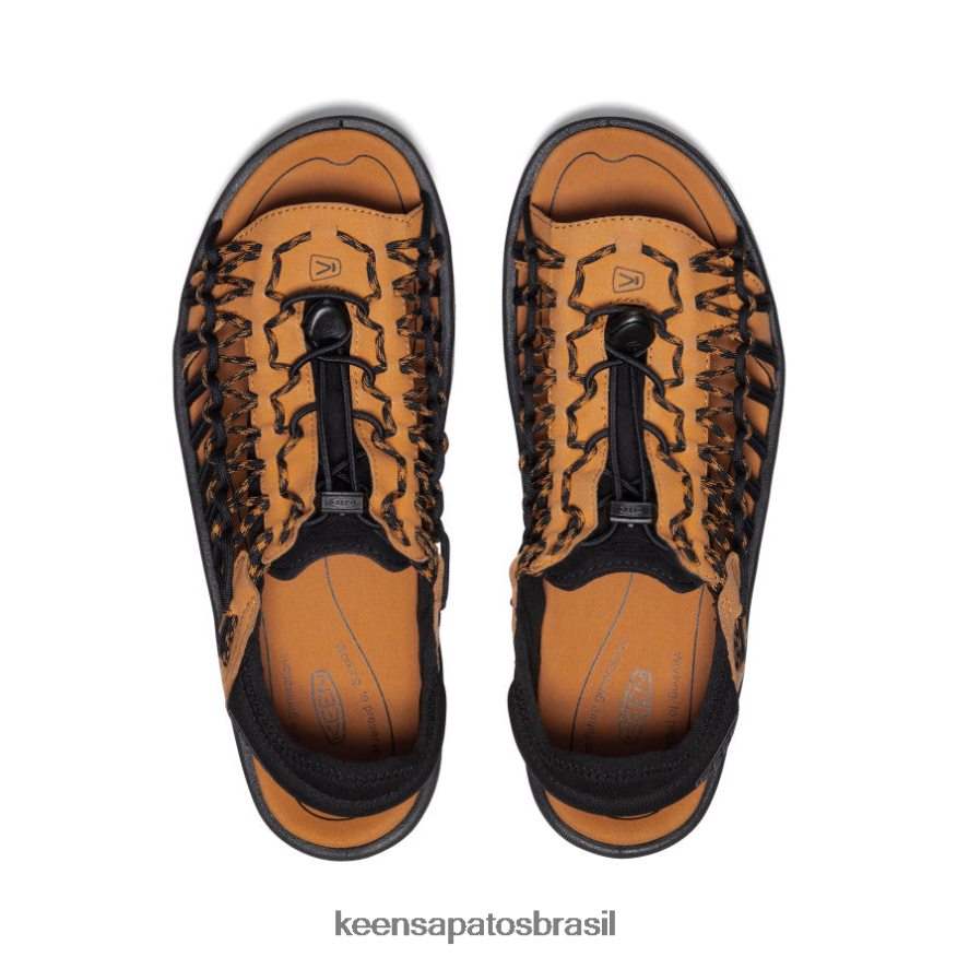 KEEN calçados J8VDXX19 preto/caril uneek ii dedo aberto homens