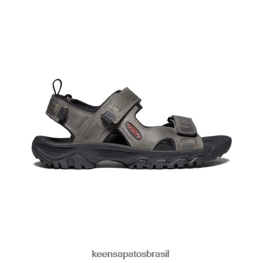 KEEN calçados J8VDXX259 cinzento Preto sandália targhee iii com bico aberto homens