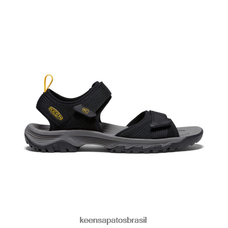 KEEN calçados J8VDXX318 Preto amarelo targhee iii dedo aberto h2 homens