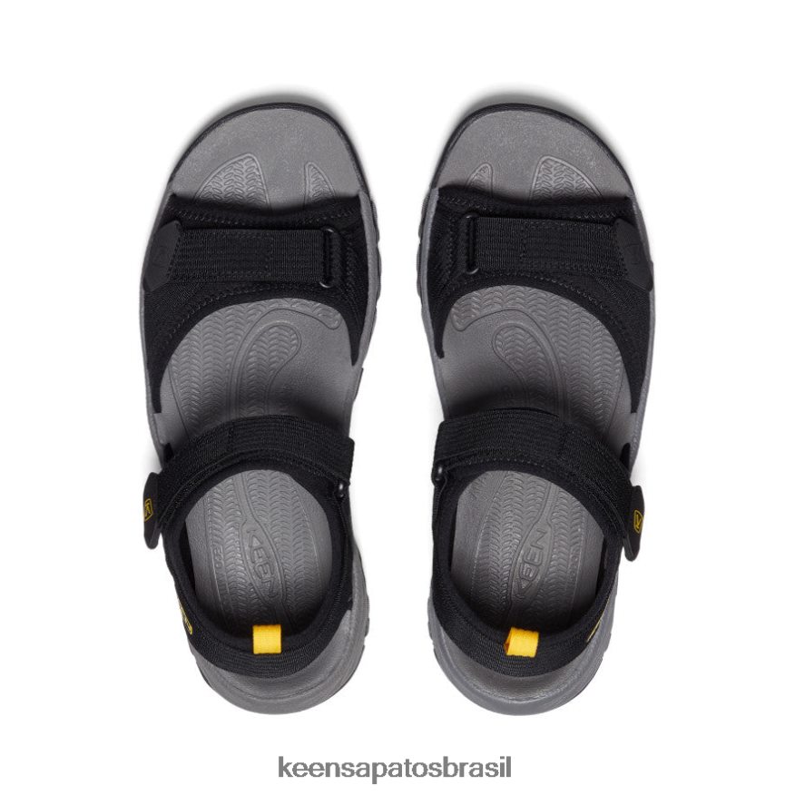 KEEN calçados J8VDXX318 Preto amarelo targhee iii dedo aberto h2 homens