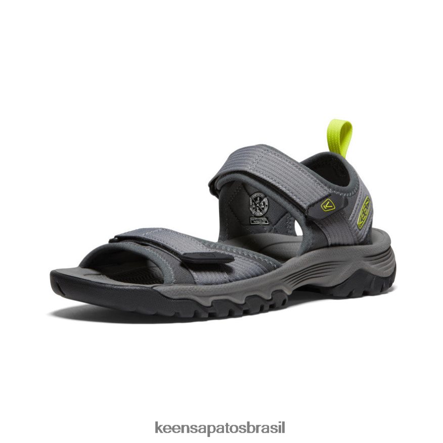 KEEN calçados J8VDXX319 cinza aço/prímula targhee iii dedo aberto h2 homens