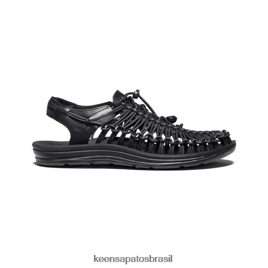 KEEN calçados J8VDXX384 preto couro premium uneek homens