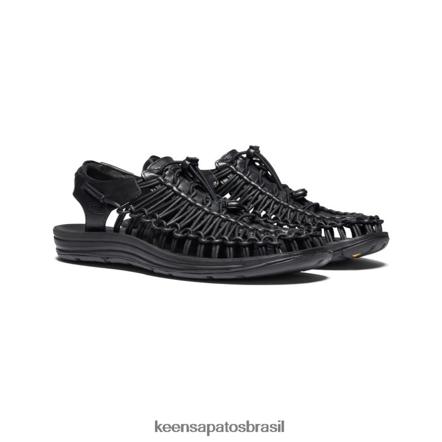 KEEN calçados J8VDXX384 preto couro premium uneek homens