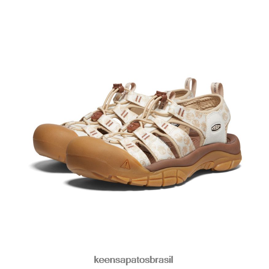 KEEN calçados J8VDXX83 urso esfumaçado/smores newport retro x urso esfumaçado homens