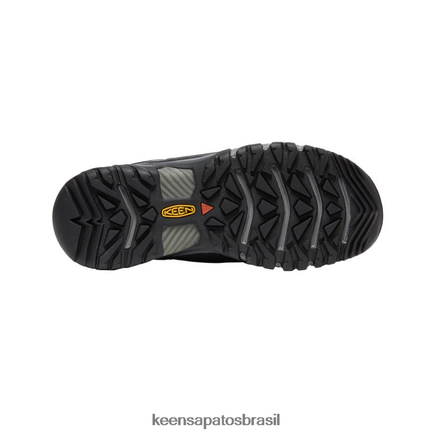 KEEN calçados J8VDXX147 preto/cinza aço targhee iii à prova d'água homens