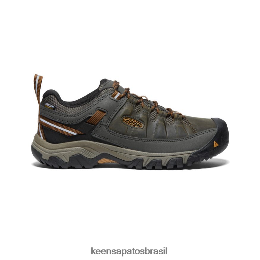 KEEN calçados J8VDXX149 azeitona preta/castanho dourado targhee iii à prova d'água homens