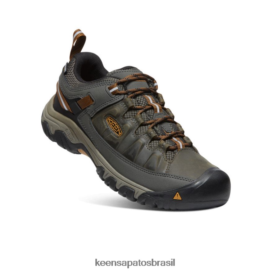 KEEN calçados J8VDXX149 azeitona preta/castanho dourado targhee iii à prova d'água homens