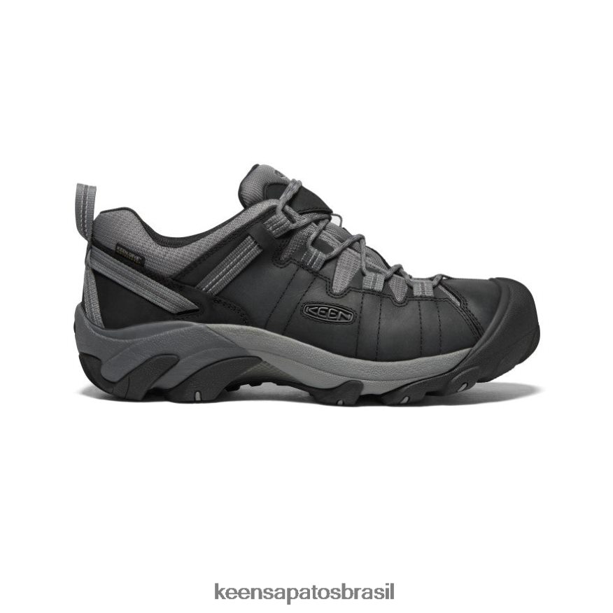 KEEN calçados J8VDXX204 preto/cinza aço targhee ii à prova d'água homens